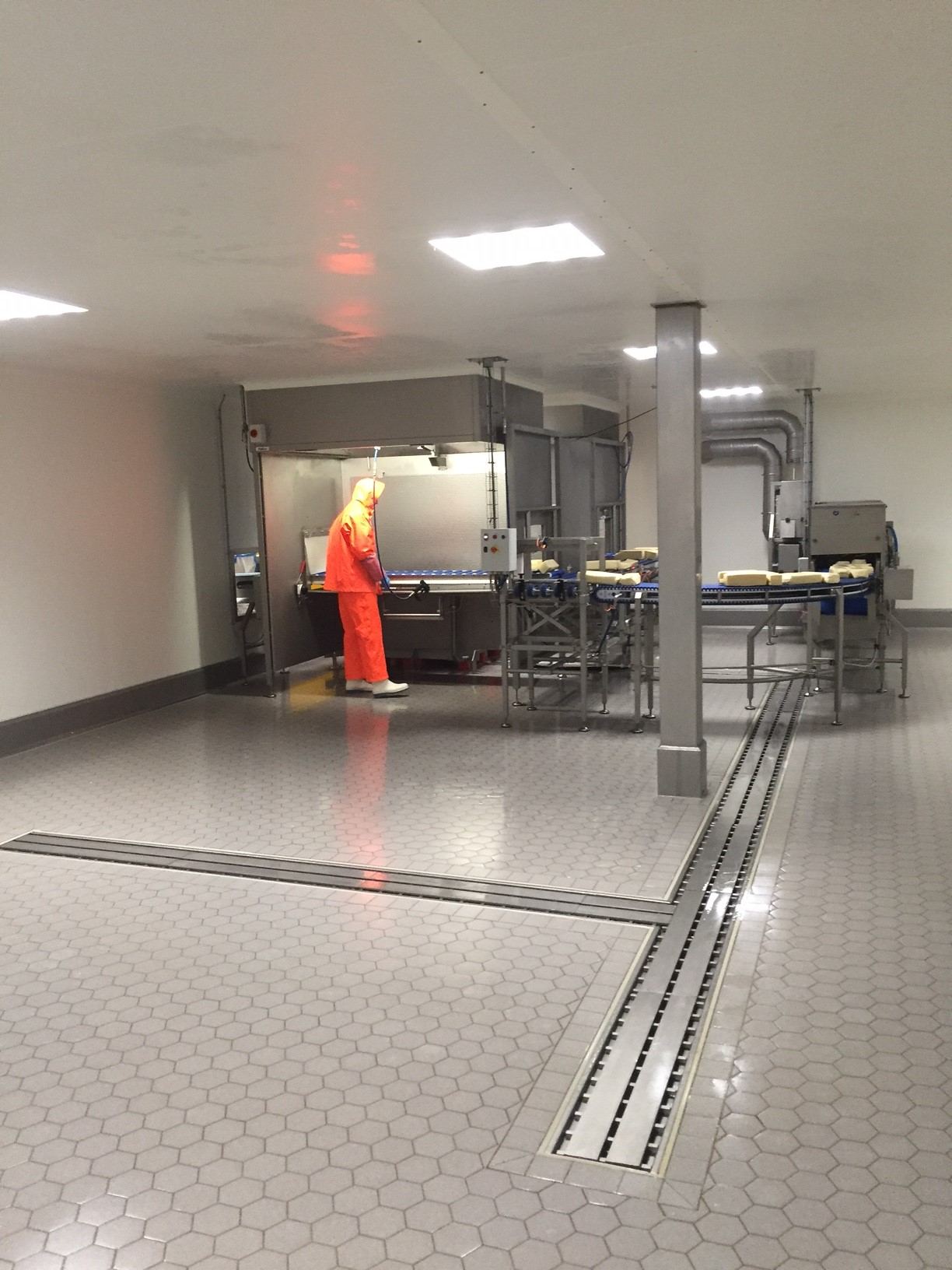 RVS vloeren in de voedingsindustrie